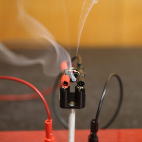 burning a resistor